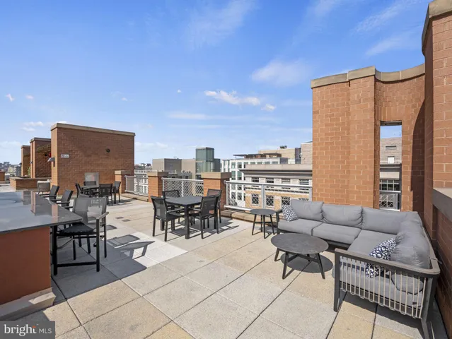 a front view of a building with street view