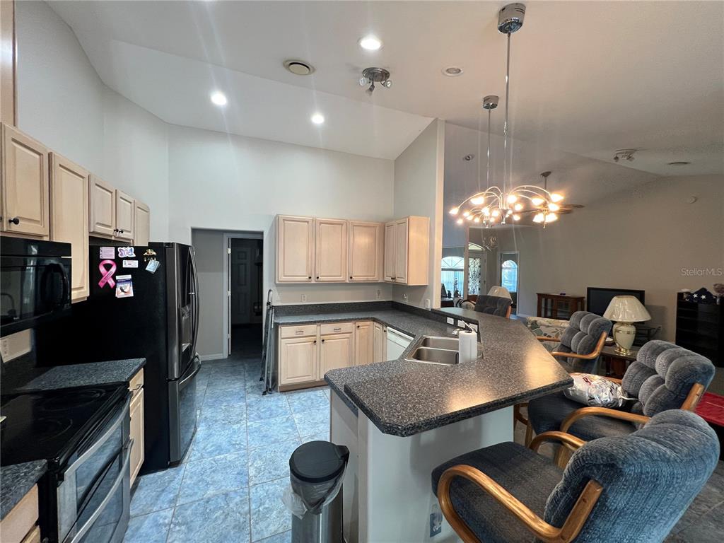 1995 East Newhaven Street Inverness, FL 34453 - Photo 15 of 48 a kitchen with a refrigerator coffee maker on the counter space
