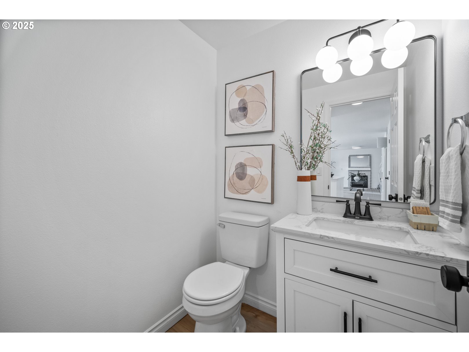 2952 Northwest Ogden Street Camas, WA 98607 - Photo 25 of 31 a bathroom with a toilet a sink and mirror