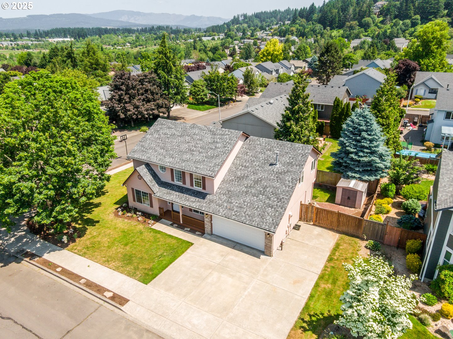 2952 Northwest Ogden Street Camas, WA 98607 - Photo 3 of 31 an aerial view of a house having swimming pool garden and patio