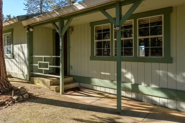 a view of front door of house
