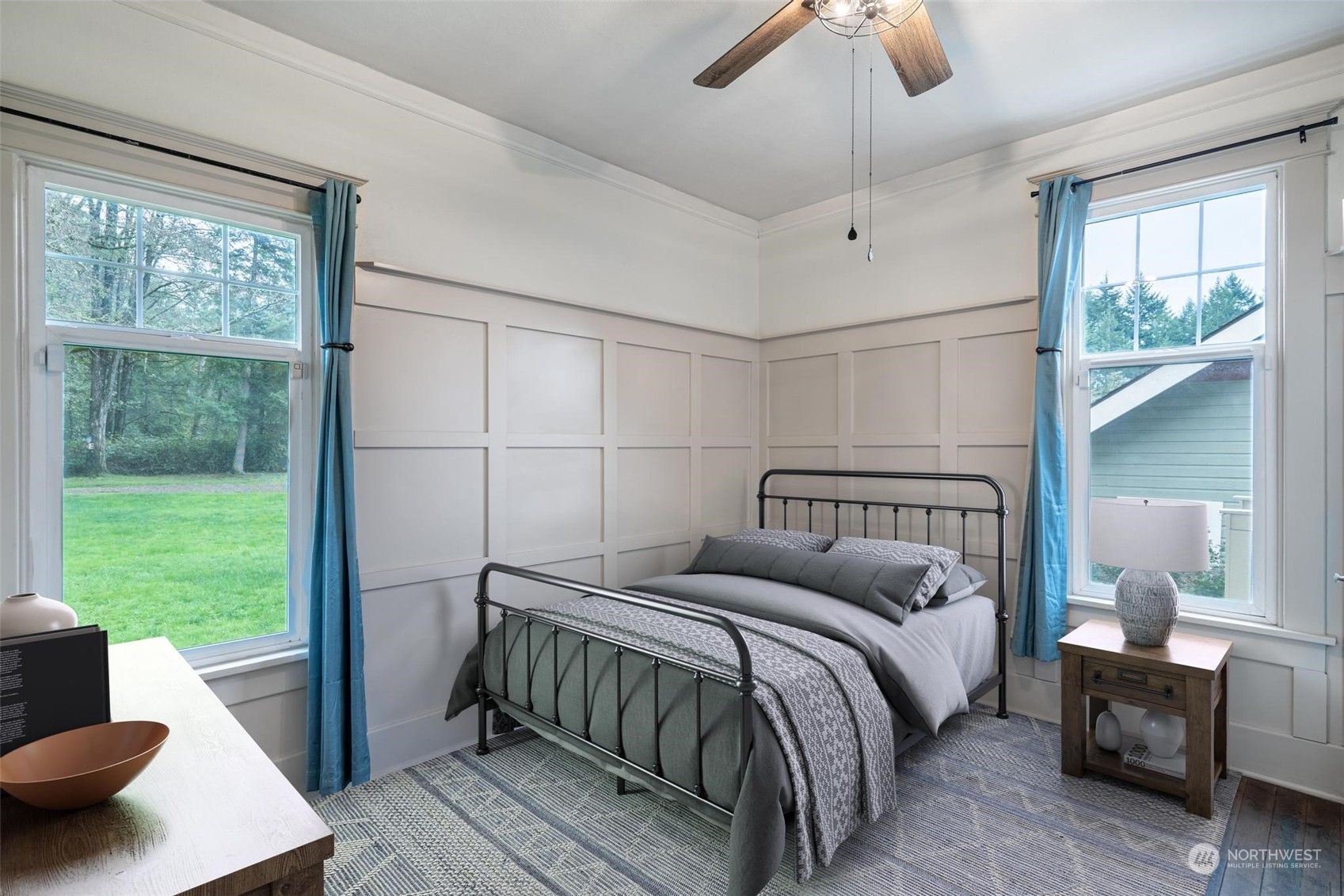 1049 Rush Road Chehalis, WA 98532 - Photo 24 of 40 a bedroom with a bed and a view of balcony