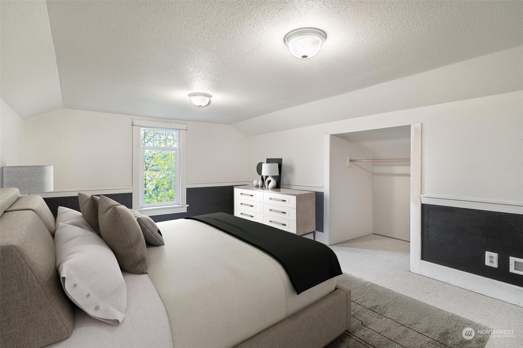 1049 Rush Road Chehalis, WA 98532 - Photo 26 of 40 a bedroom with a bed and a fireplace