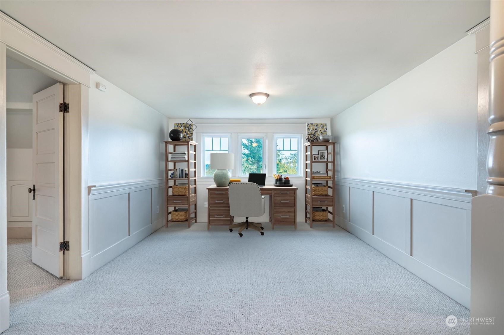 1049 Rush Road Chehalis, WA 98532 - Photo 29 of 40 a view of a workspace with furniture and a window