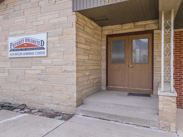 a view of front door