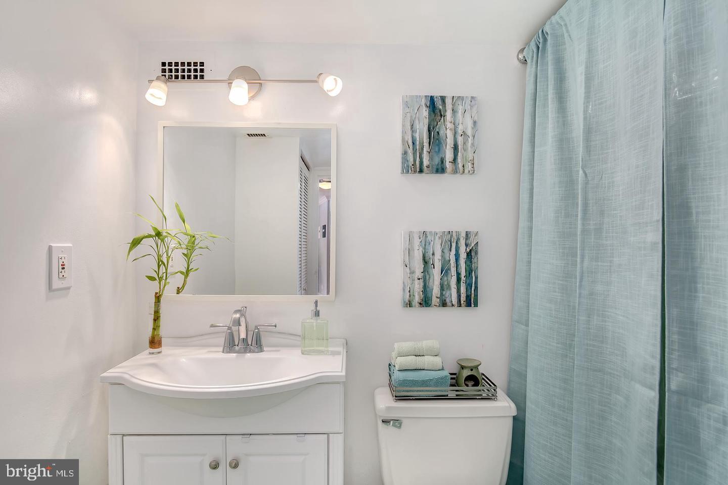 9039 Sligo Creek Parkway, Unit 205 Silver Spring, MD 20901 - Photo 13 of 28 a bathroom with a sink and a mirror