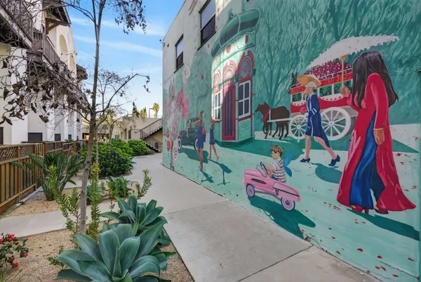 a view of yard with an outdoor space
