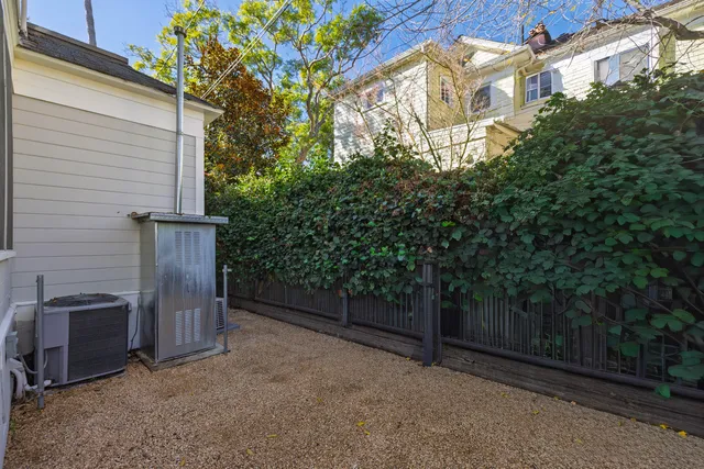 a backyard of a house