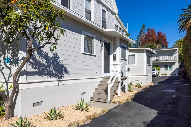 a view of a house with a patio