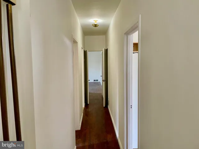 a view of hallway with stairs