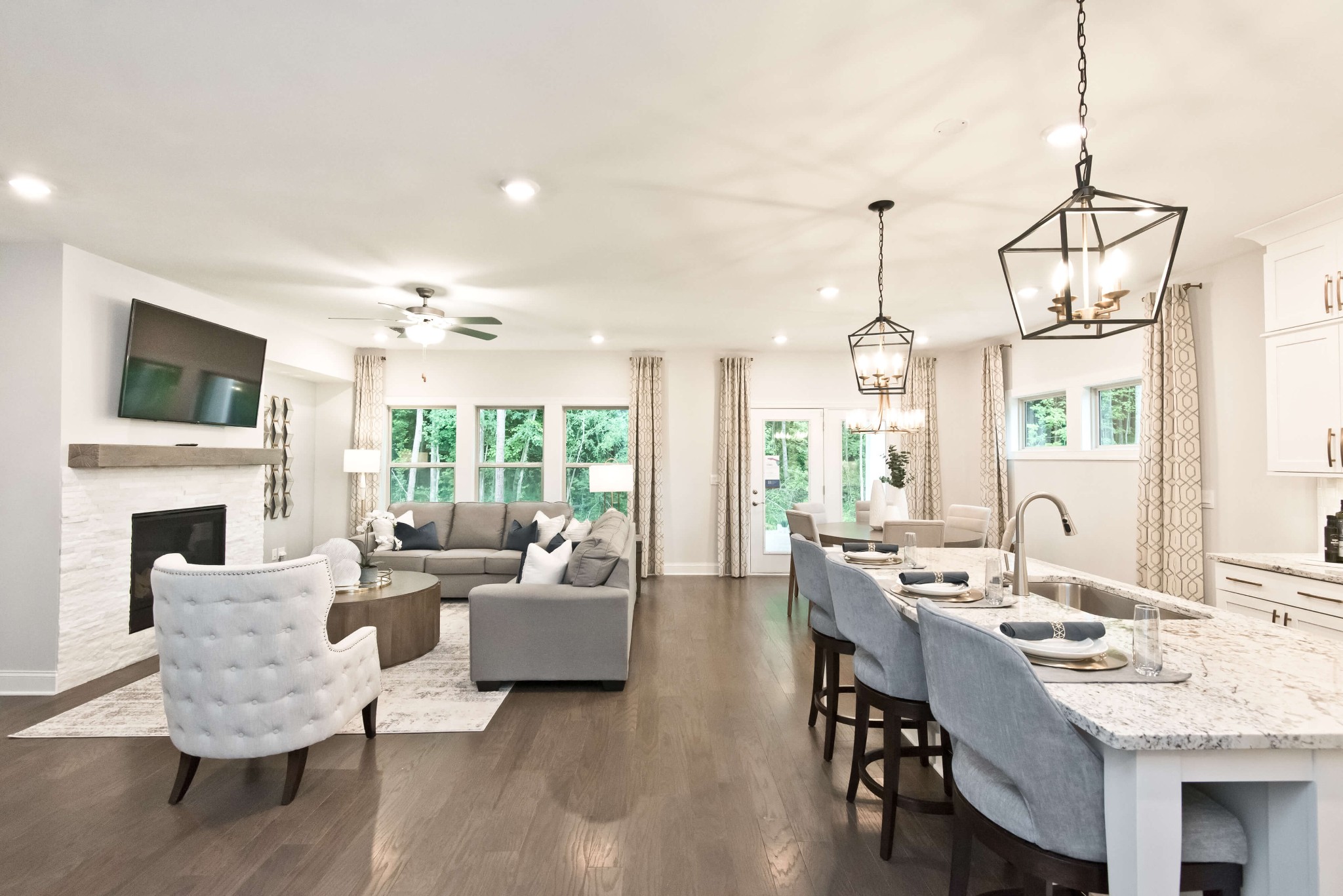 711 Castle Road Mount Juliet, TN 37122 - Photo 3 of 19 a view of a dining room with furniture window and wooden floor