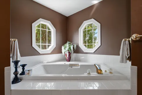 a outdoor view with a sitting space