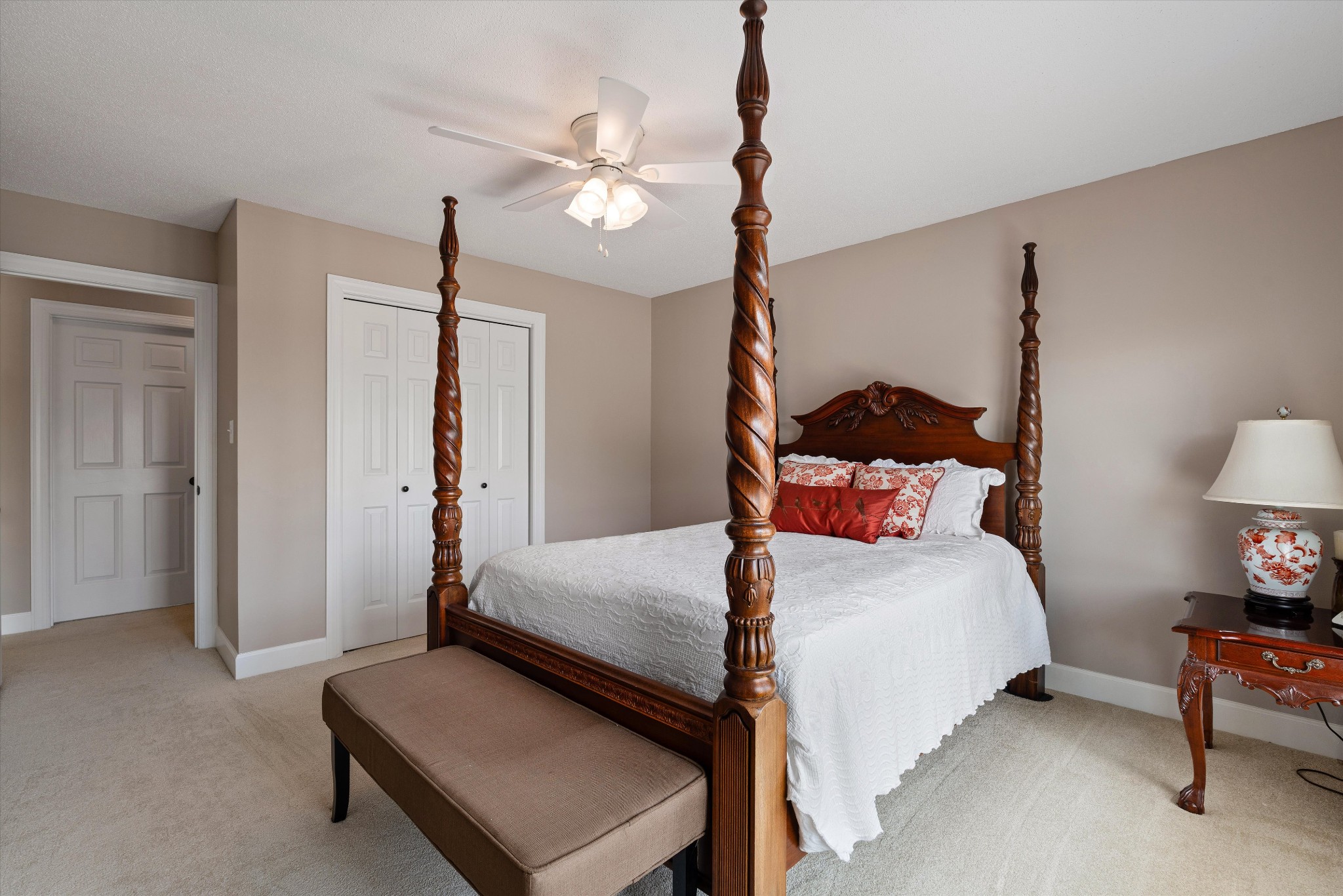 506 Pond Apple Road Clarksville, TN 37043 - Photo 35 of 73 a bedroom with a bed and lamp