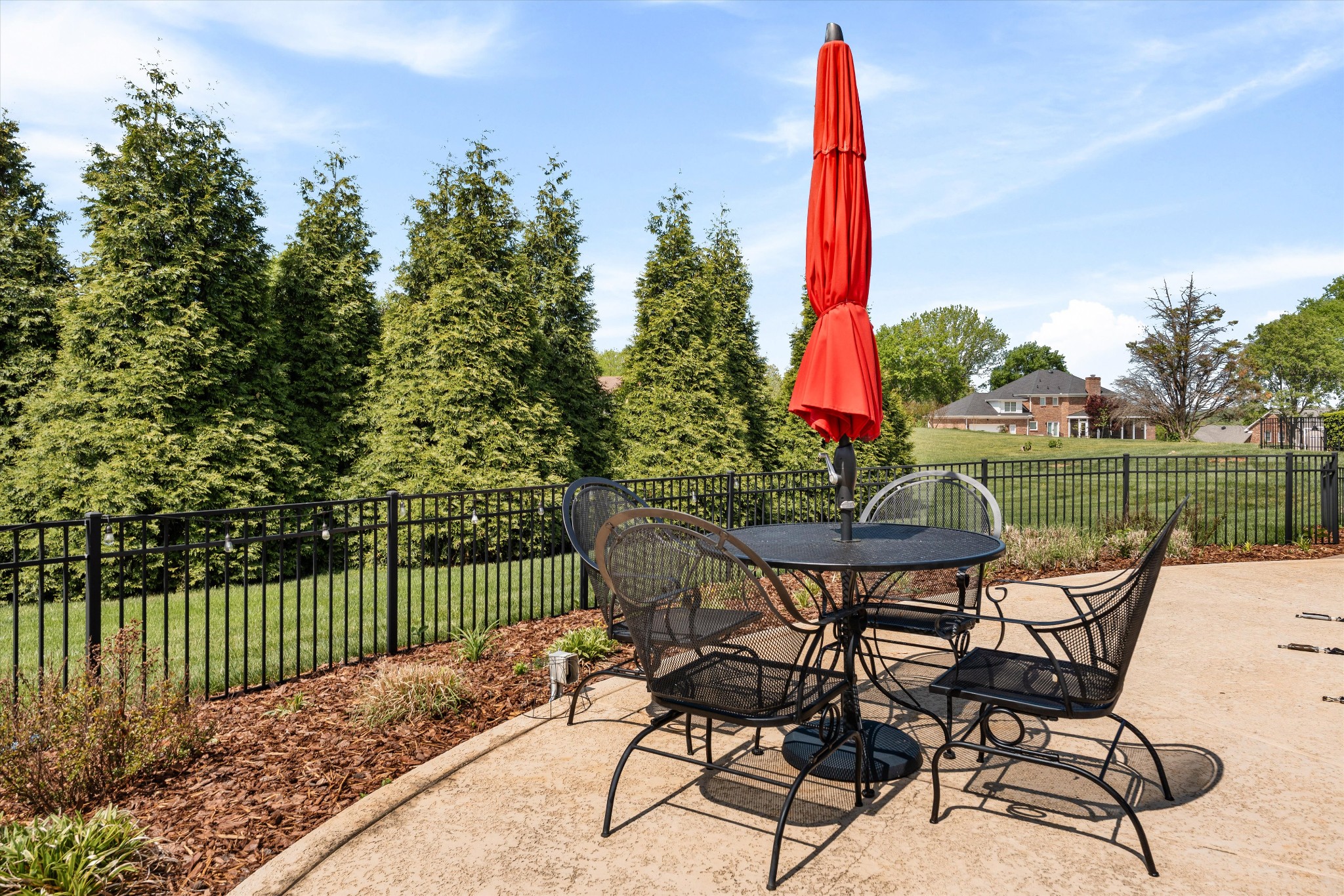 506 Pond Apple Road Clarksville, TN 37043 - Photo 44 of 73 a table and chairs sitting in the middle of a park