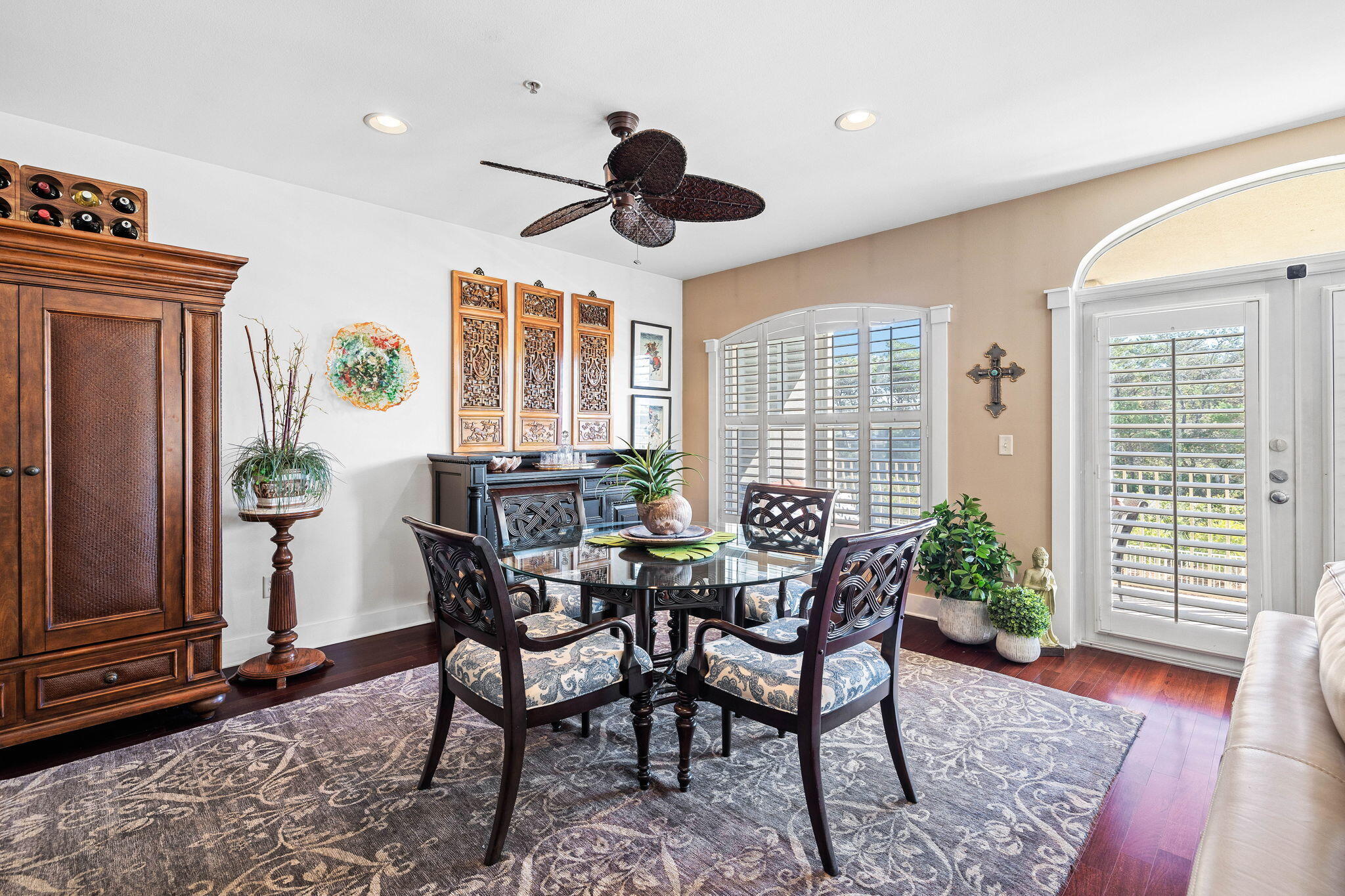 4545 East County Highway 30A, Unit B202 Santa Rosa Beach, FL 32459 - Photo 27 of 42 a view of a dining room with furniture window and wooden floor