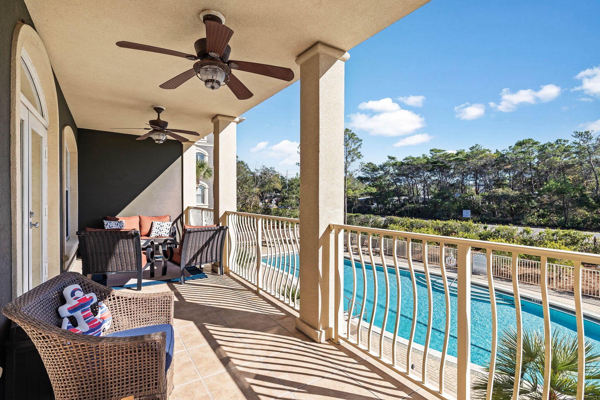 4545 East County Highway 30A, Unit B202 Santa Rosa Beach, FL 32459 - Photo 32 of 42 a view of balcony with furniture