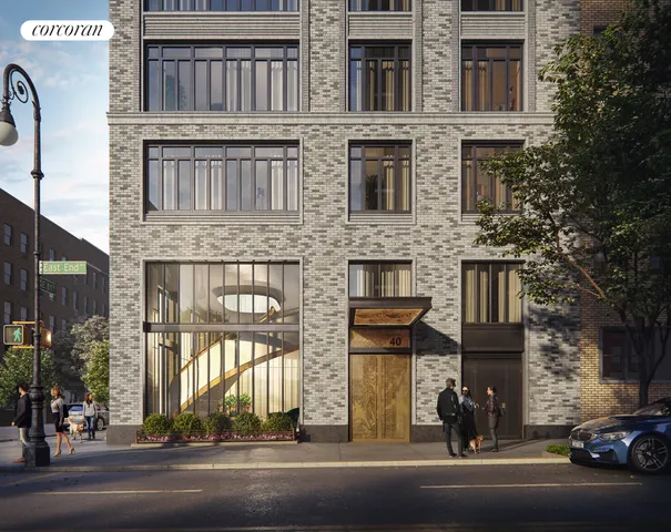 a backyard of a house with lots of green space and fountain