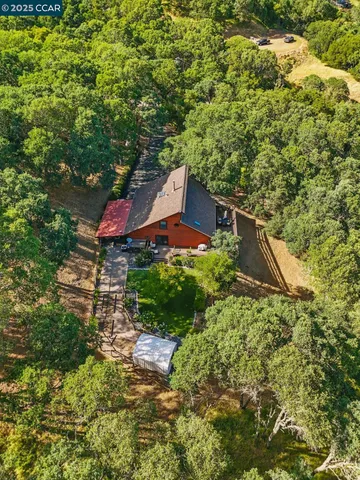 a view of a yard with a dry yard
