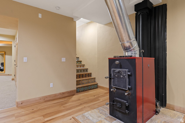 98 Bridge Road Rockville, UT 84763 - Photo 37 of 75 Lower Level – Entrance with Wood Burning Fireplace