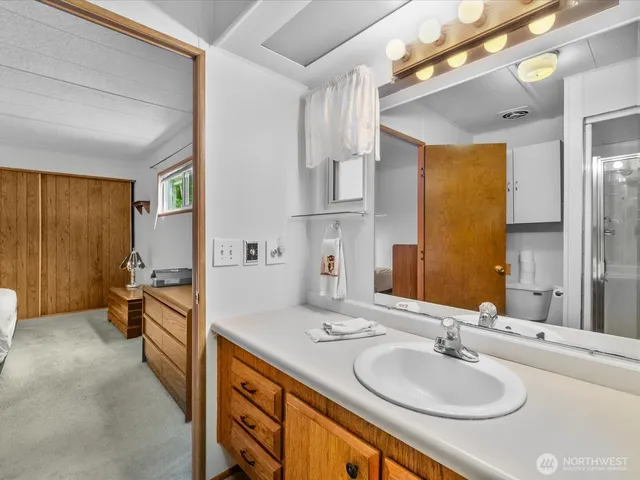 a view of front door with chandelier