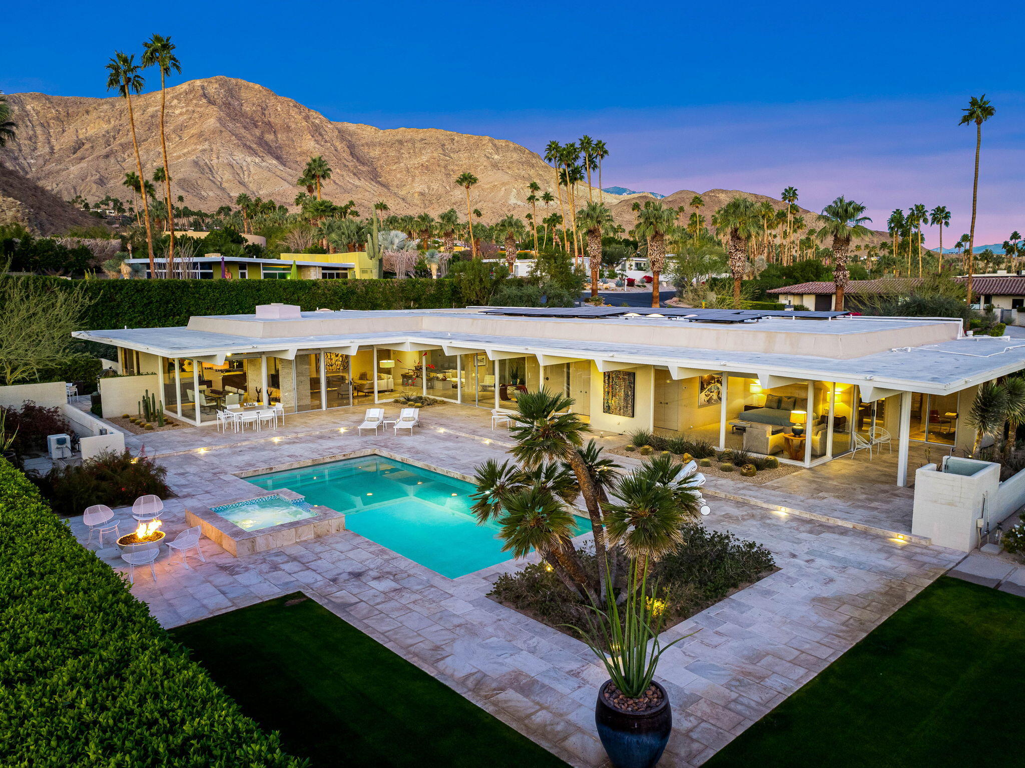 40780 Thunderbird Road Rancho Mirage, CA 92270 - Photo 2 of 29 an aerial view of a swimming pool