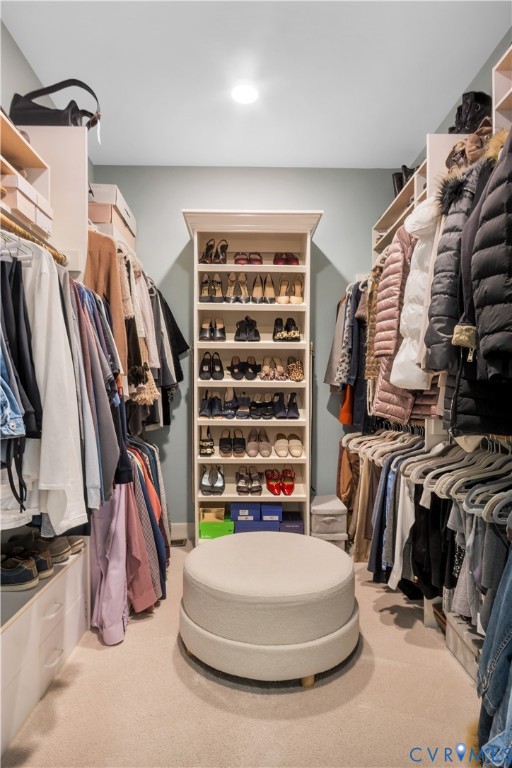 2509 Nathaniell Powell Road Williamsburg, VA 23185 - Photo 35 of 53 a view of walk in closet with clothes and shoes