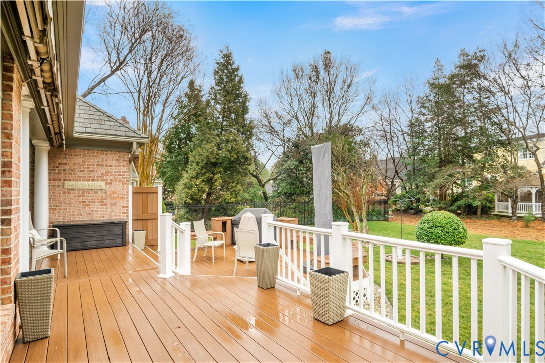 2509 Nathaniell Powell Road Williamsburg, VA 23185 - Photo 49 of 53 a view of a deck with two chair and wooden floor
