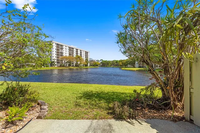 an aerial view of a house with outdoor space