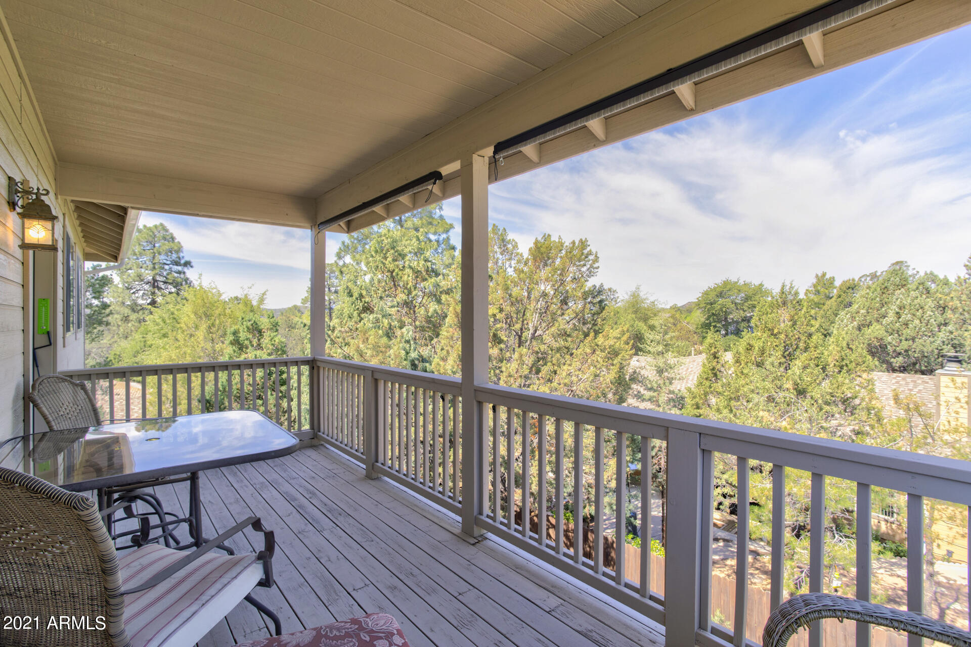 604 North Oak Ridge Road Payson, AZ 85541 - Photo 45 of 55 a view of a two chairs in the balcony