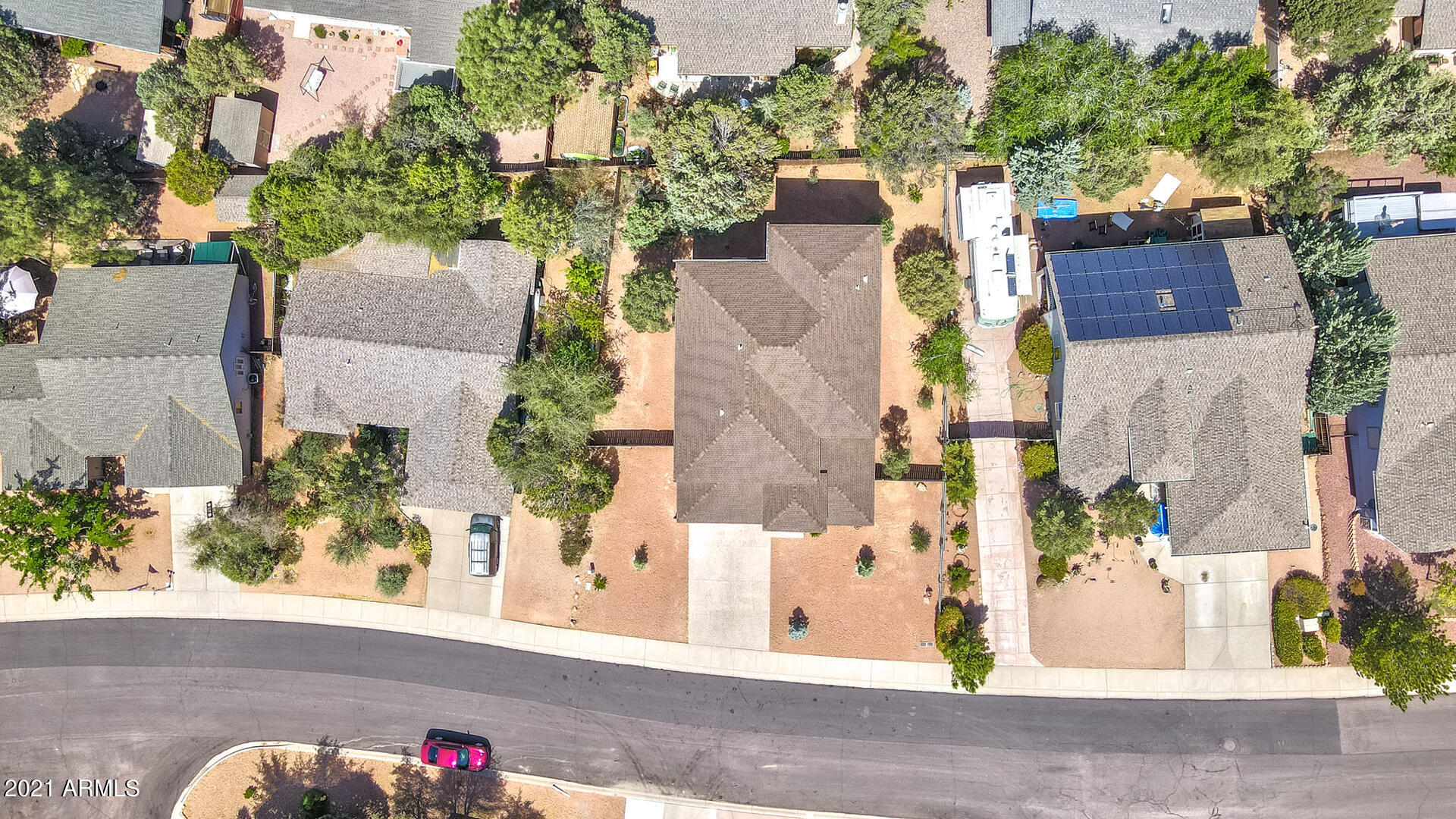 604 North Oak Ridge Road Payson, AZ 85541 - Photo 53 of 55 aerial view of a house with a yard