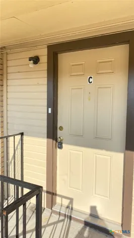 a view of front door