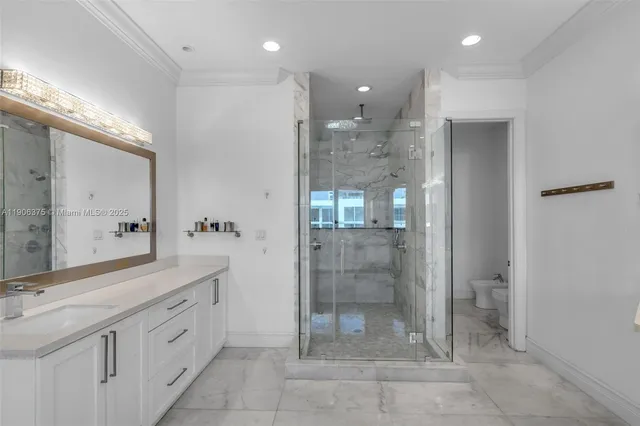 a view of a patio with couches table and chairs and potted plants