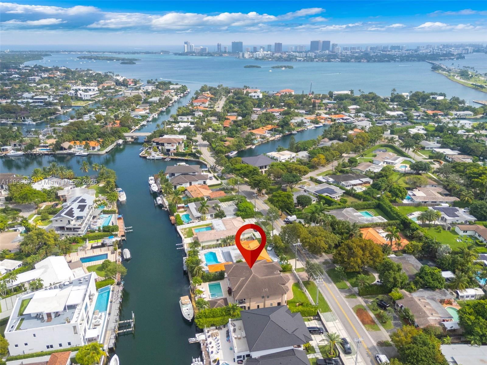 2085 Keystone Boulevard North Miami, FL 33181 - Photo 69 of 77 an aerial view of residential houses with outdoor space