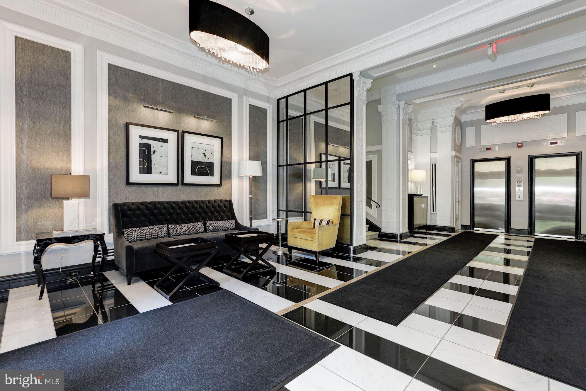 1801 16th Street Northwest, Unit 203 Washington, DC 20009 - Photo 10 of 21 Inviting elegant lobby with front-desk service