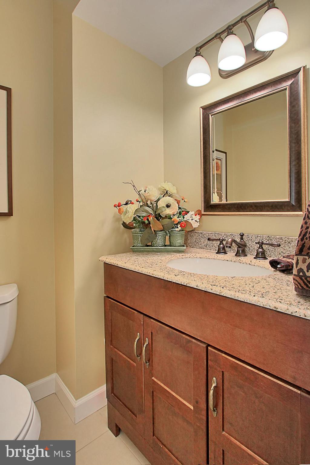 7013 Leestone Street Springfield, VA 22151 - Photo 11 of 36 a bathroom with a sink and a mirror