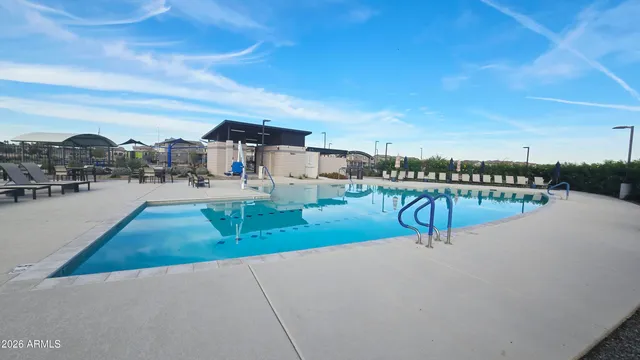 a view of a terrace with a garden