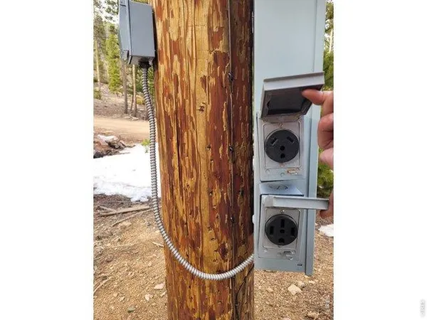 a view of city with green space