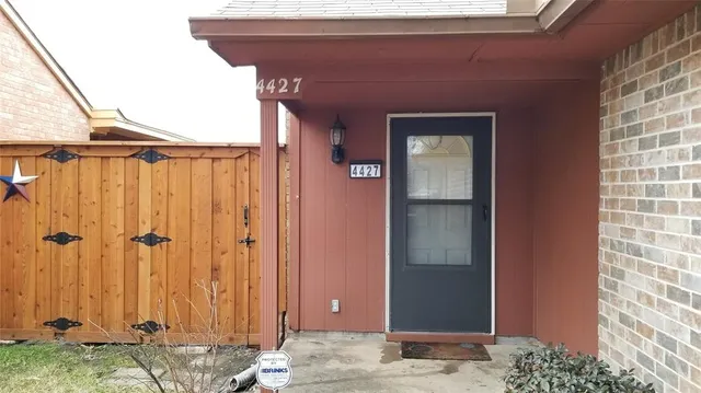 a backyard of a house