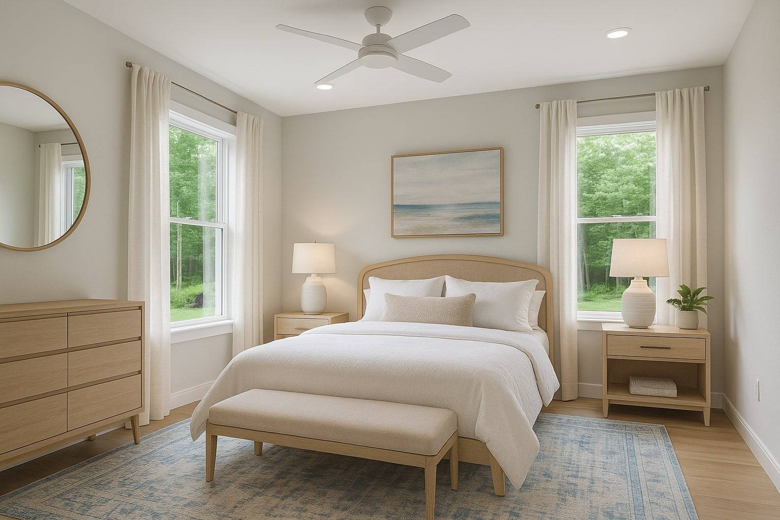 75 Edwards Avenue East Hampton, NY 11937 - Photo 17 of 27 a bedroom with a bed and a window