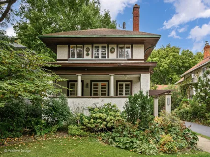 front view of a house with a small yard
