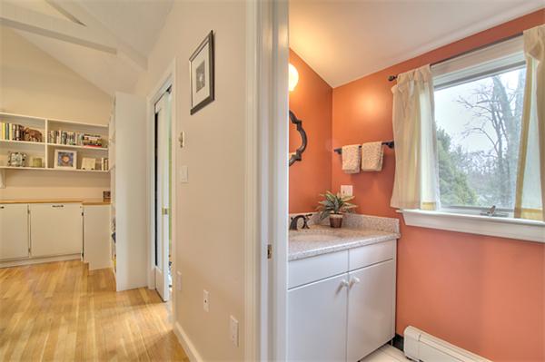 23 Blueberry Hill Road Andover, MA 01810 - Photo 17 of 30 a kitchen with a sink and a refrigerator