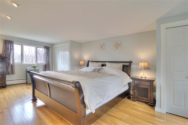 23 Blueberry Hill Road Andover, MA 01810 - Photo 21 of 30 a bedroom with a bed and wooden floor