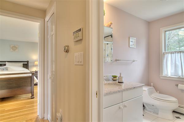 23 Blueberry Hill Road Andover, MA 01810 - Photo 22 of 30 a bathroom with a granite countertop sink toilet and shower