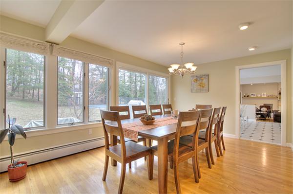 23 Blueberry Hill Road Andover, MA 01810 - Photo 8 of 30 a view of a dining room with furniture window and outside view