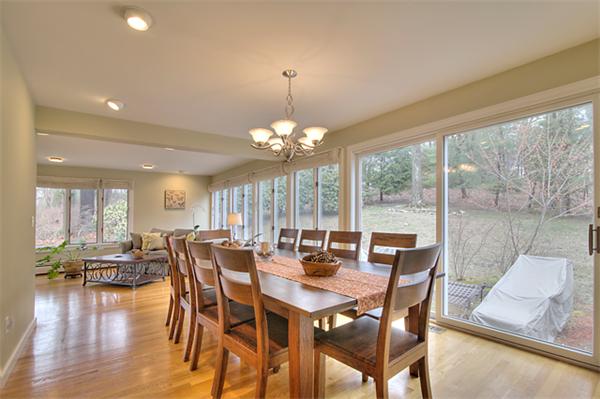 23 Blueberry Hill Road Andover, MA 01810 - Photo 9 of 30 a view of a dining room with furniture window and wooden floor