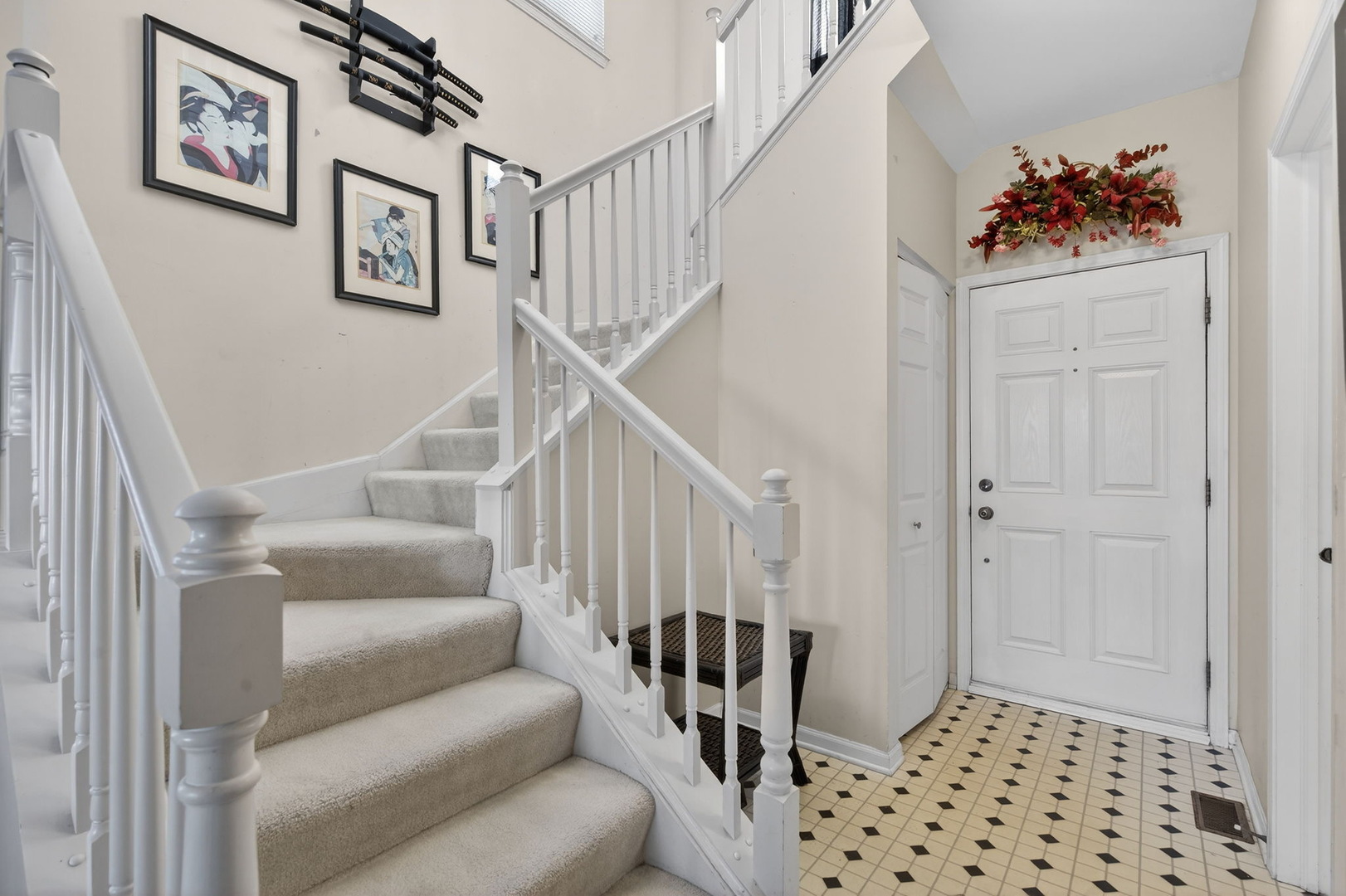 1429 Levato Lane Minooka, IL 60447 - Photo 2 of 27 a view of entryway with stairs and furniture