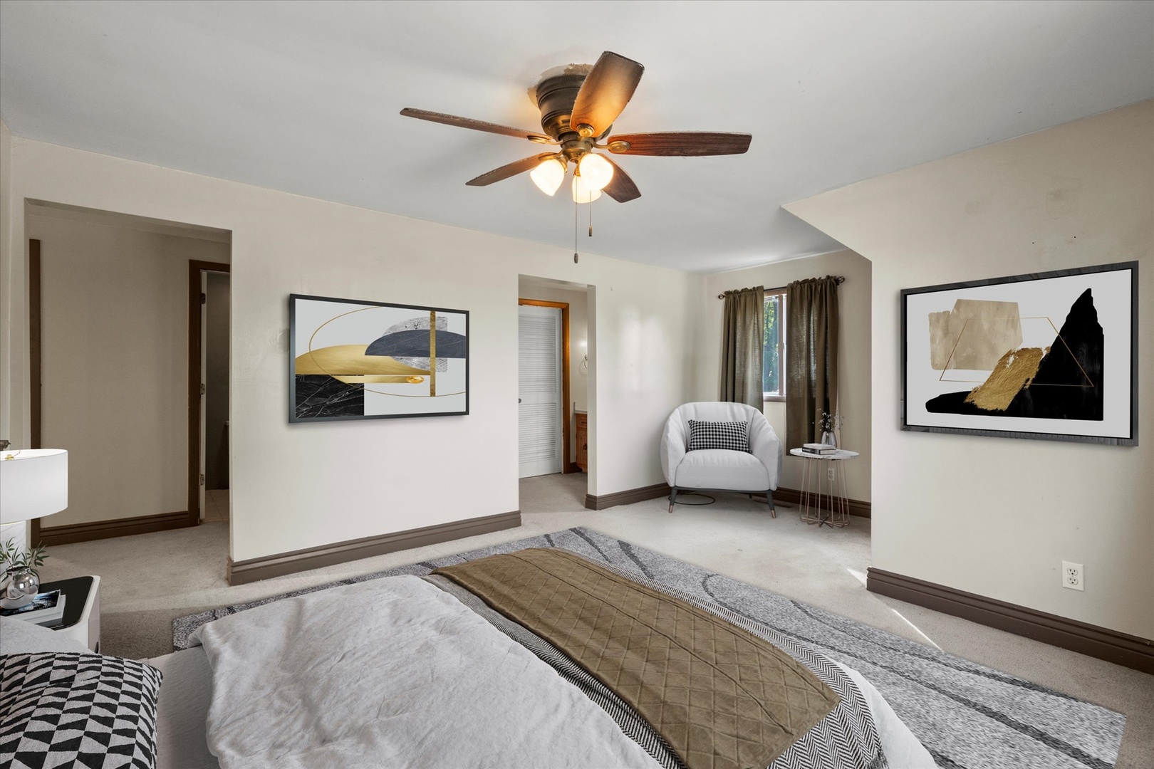 464 East Pilot Drive Herscher, IL 60941 - Photo 11 of 23 a bedroom with a bed and a painting on the wall