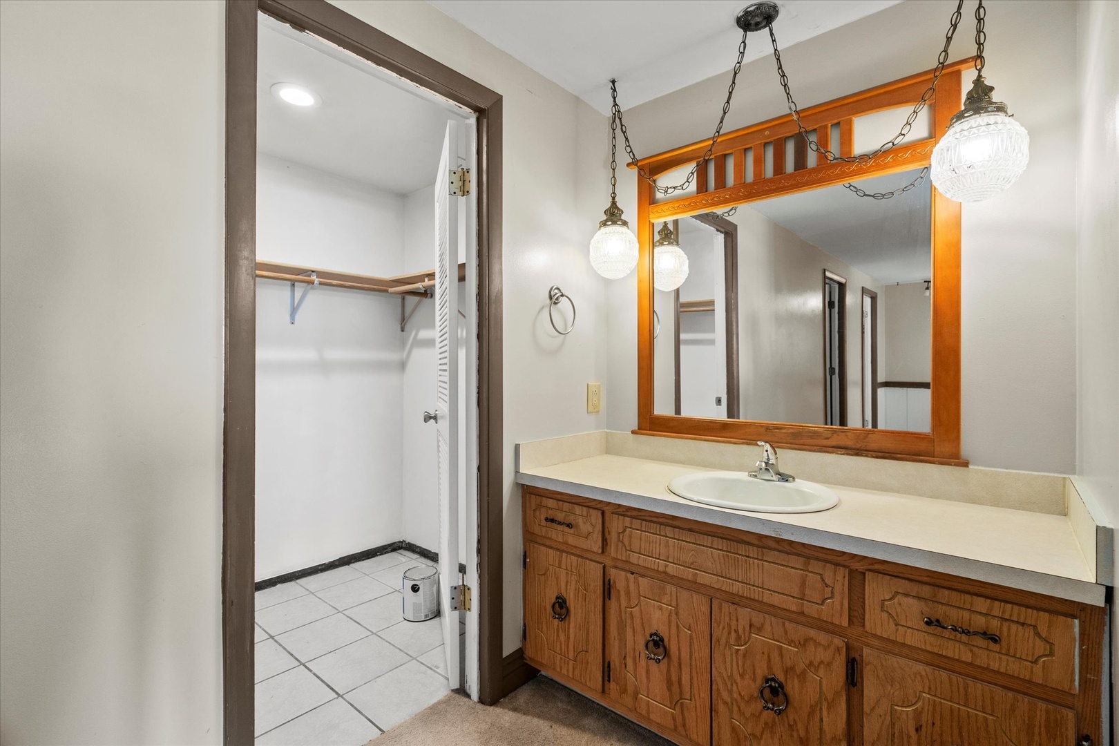 464 East Pilot Drive Herscher, IL 60941 - Photo 12 of 23 a bathroom with a sink and a mirror