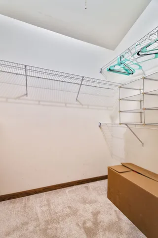 a view of storage and utility room with racks on the wall