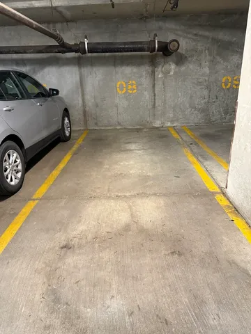 a view of parking garage